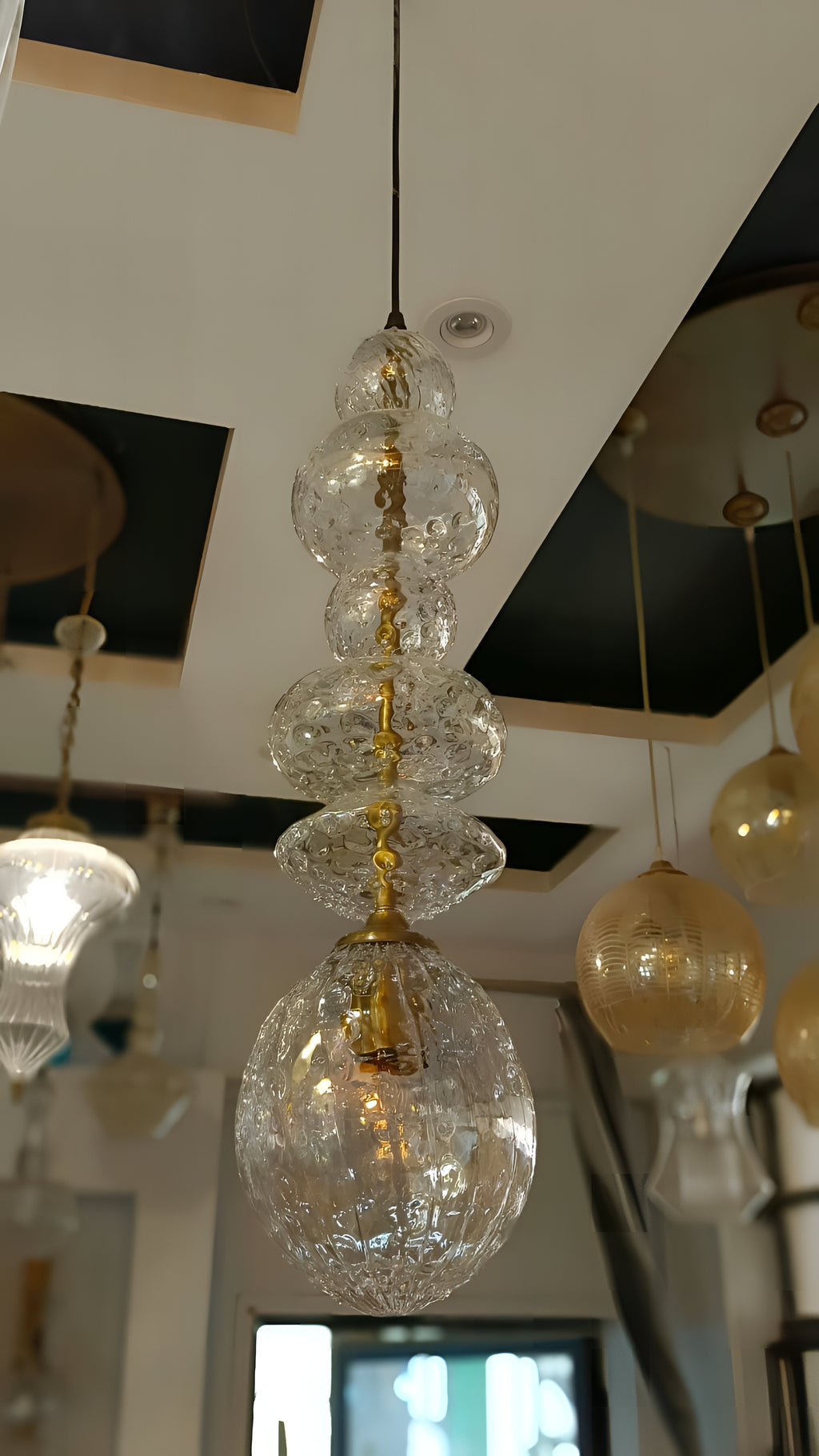 Crystal-Inspired Glass Pendant