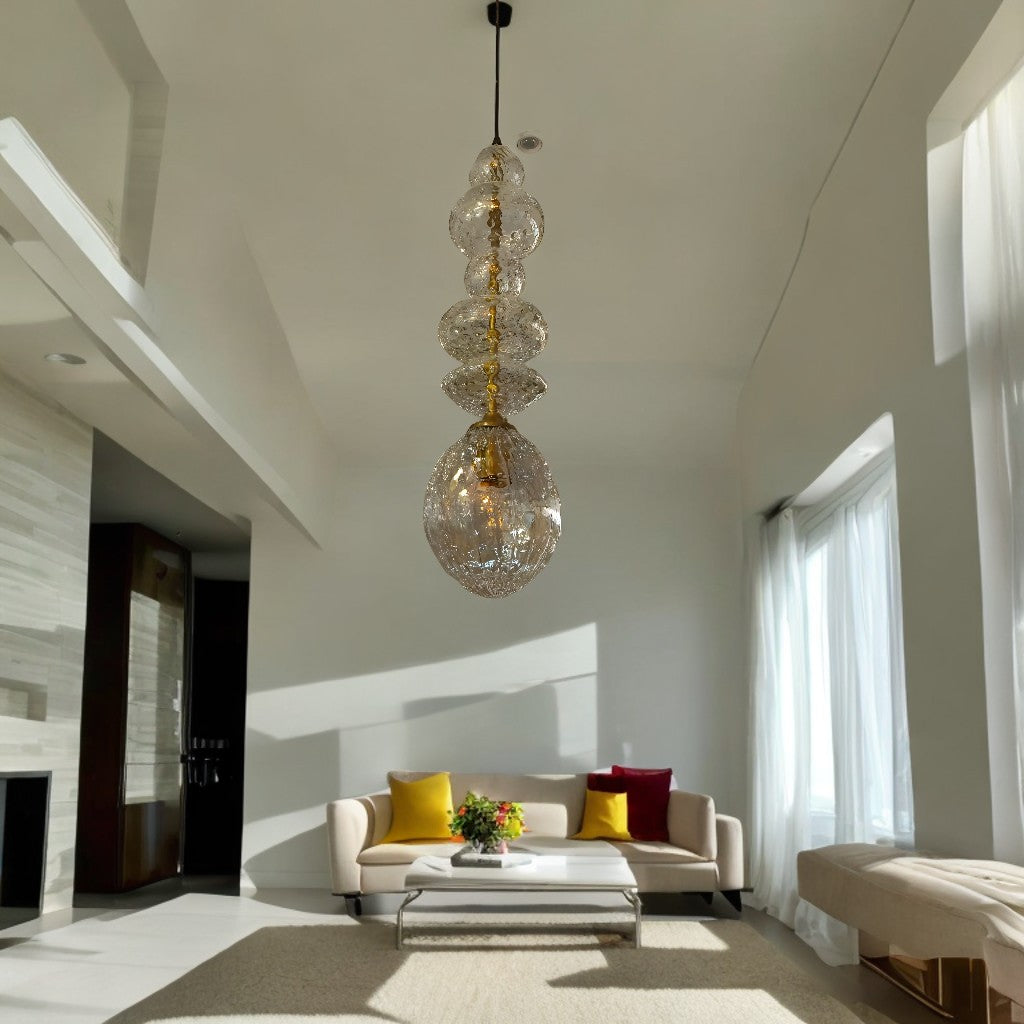 Crystal-Inspired Glass Pendant