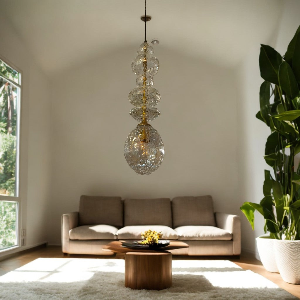 Crystal-Inspired Glass Pendant