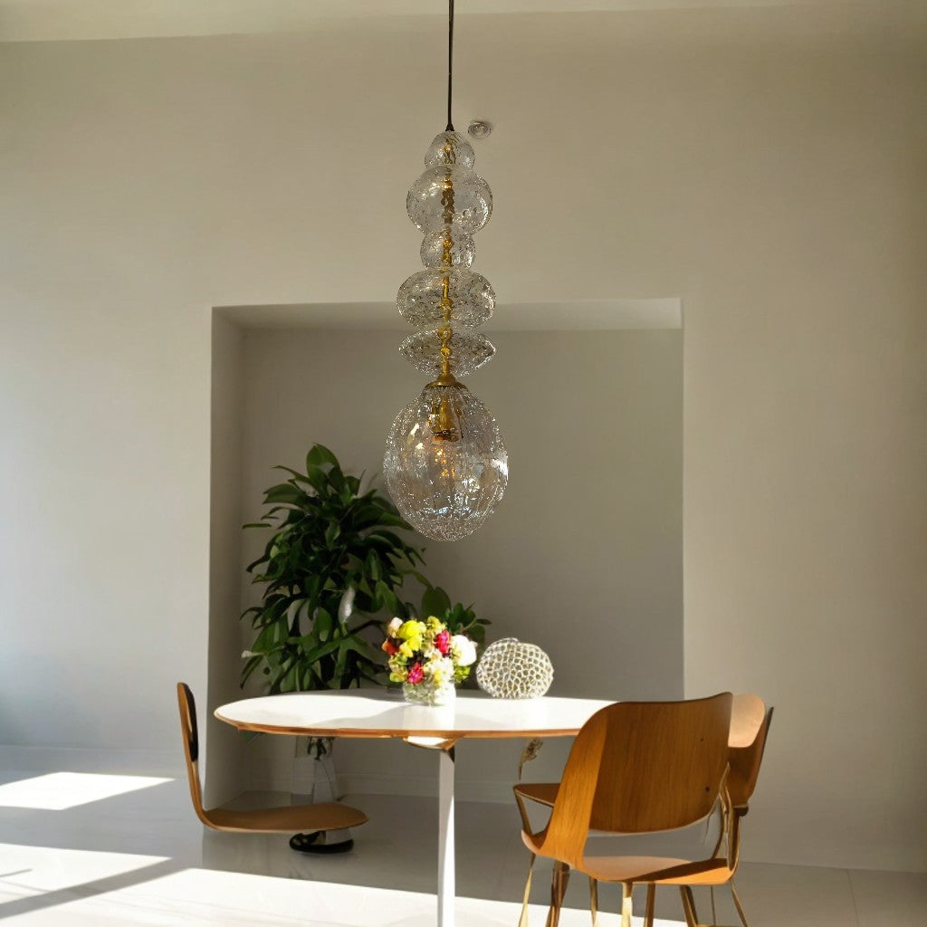 Crystal-Inspired Glass Pendant