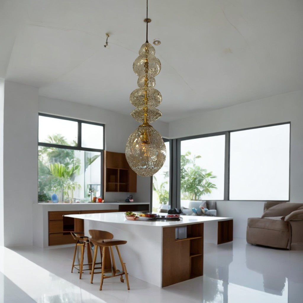 Crystal-Inspired Glass Pendant