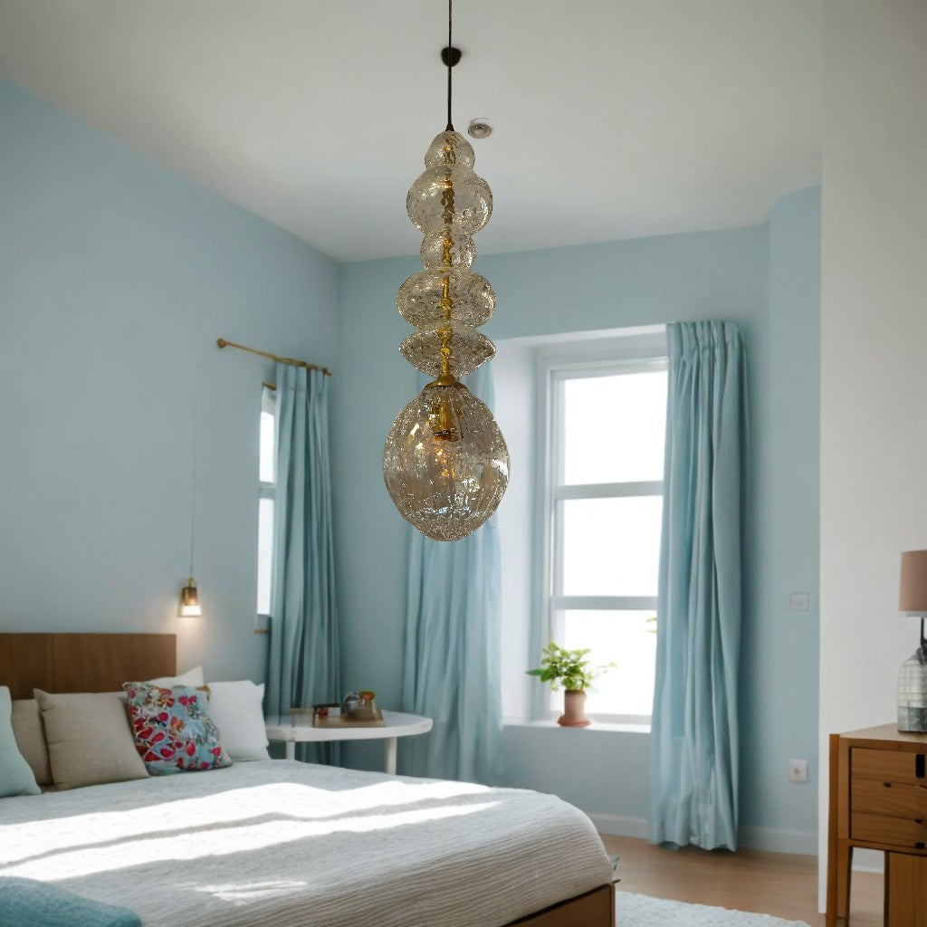 Crystal-Inspired Glass Pendant