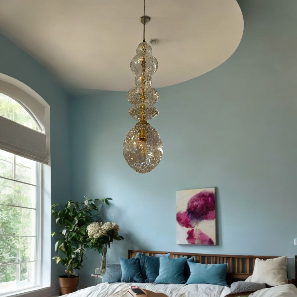 Crystal-Inspired Glass Pendant