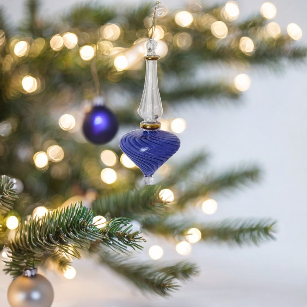 Blue Swirl Tree Decoration