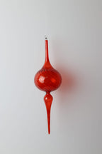 Hand Blown Red Glass Christmas Ornament