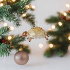 Handmade Glass Turtle Christmas Ornament