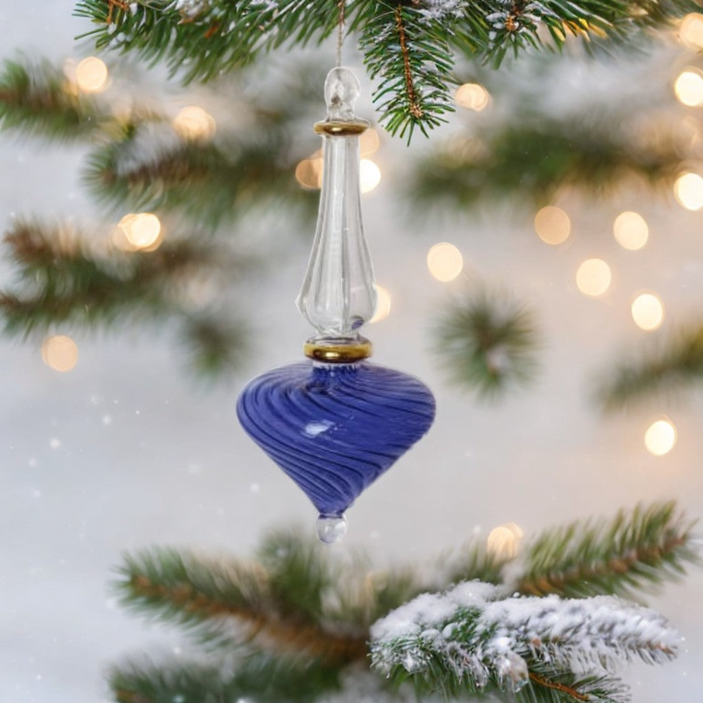Blue Swirl Tree Decoration