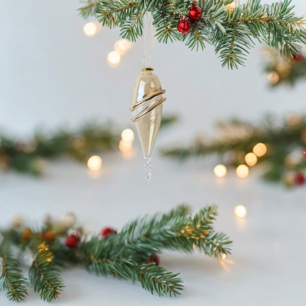 Blown Glass Christmas Ornament