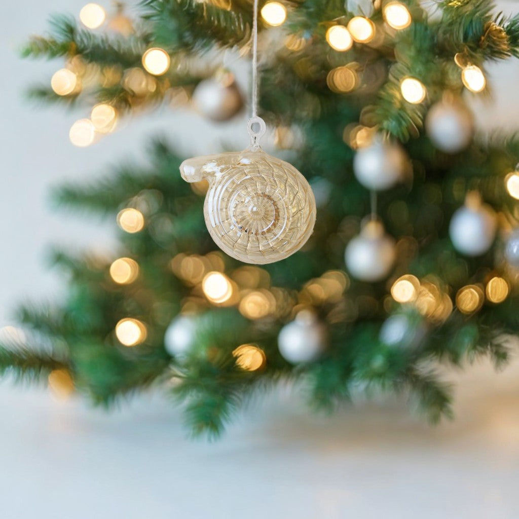 Handmade Gold Glass Bauble