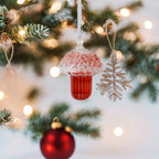 Handcrafted Blown Glass Acorn Christmas Ornament