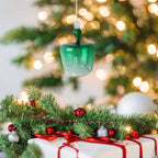 Unique Blown Glass Bell Ornament