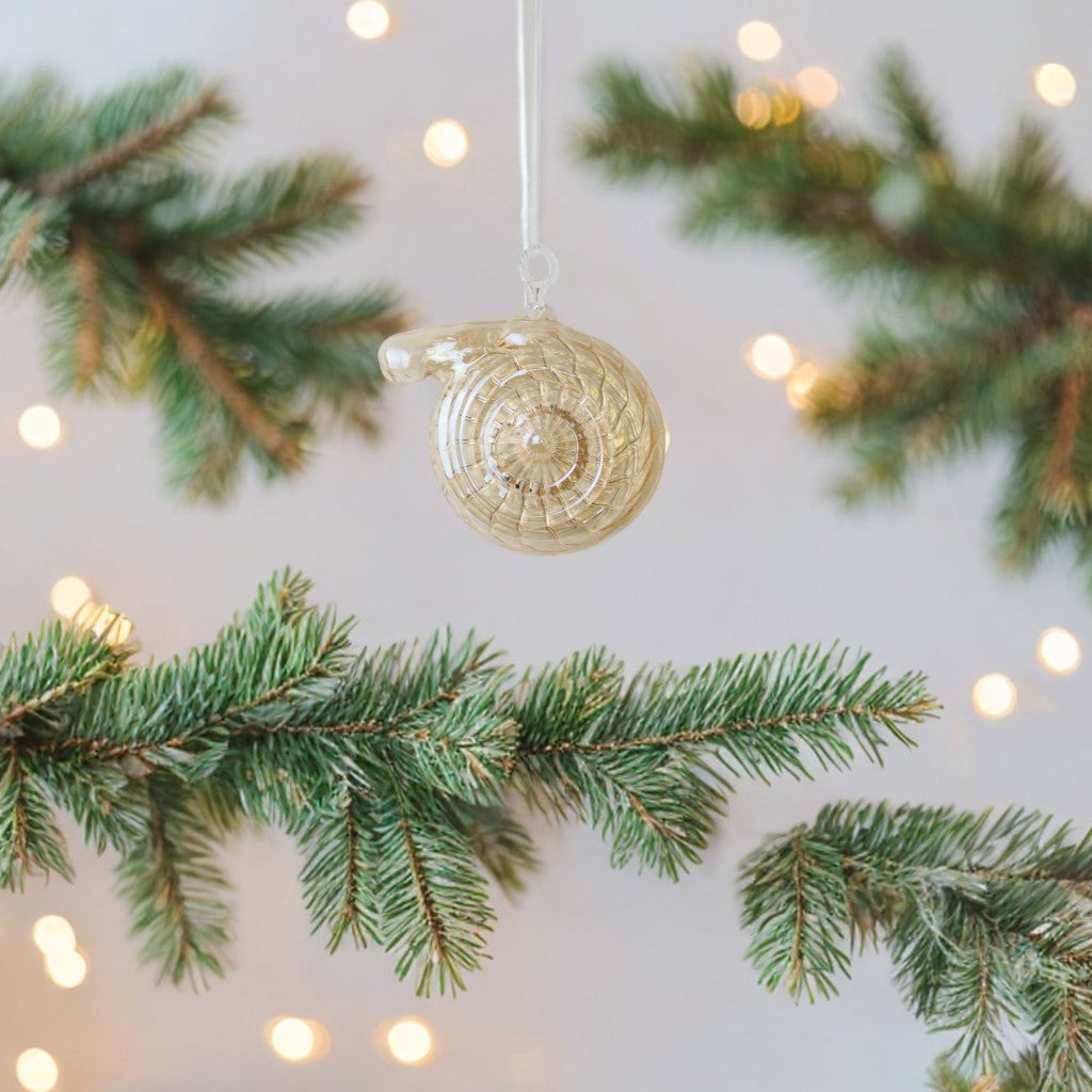 Handmade Gold Glass Bauble