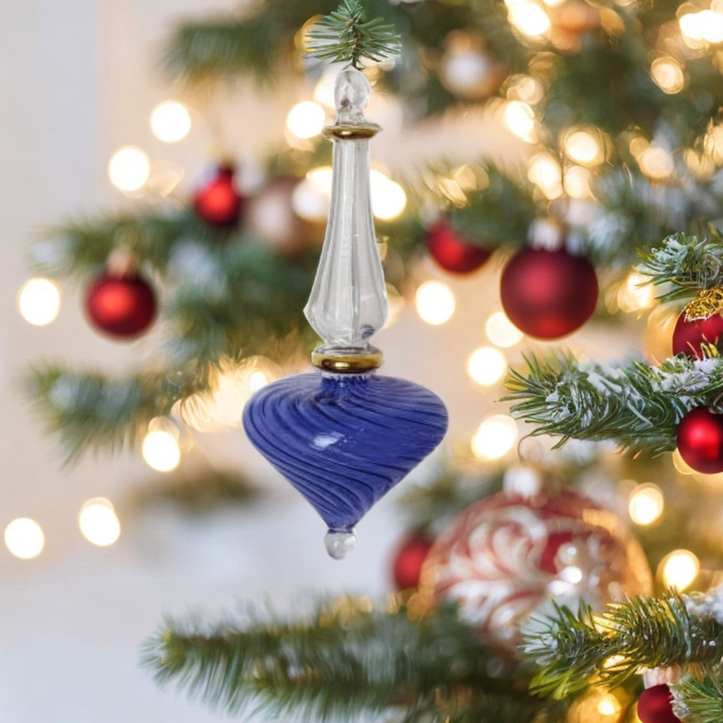 Blue Swirl Tree Decoration