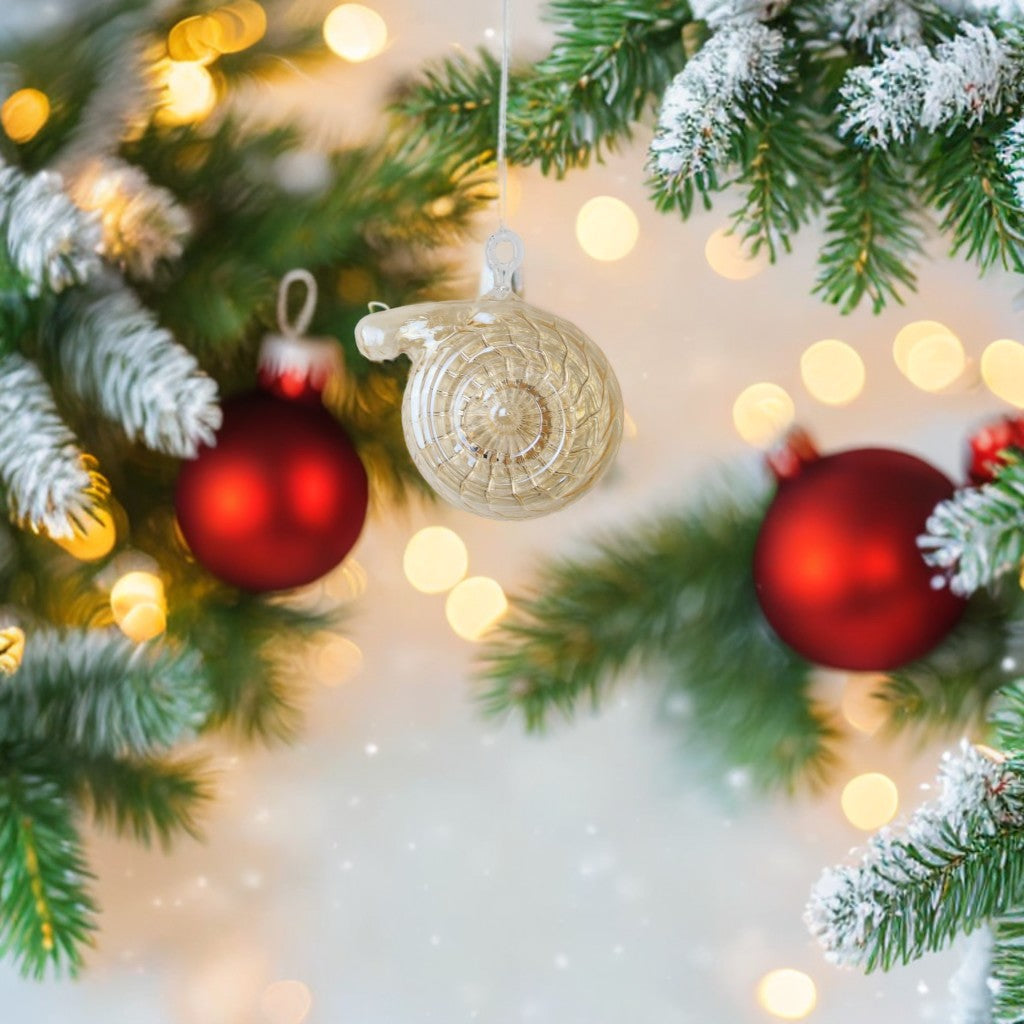 Handmade Gold Glass Bauble