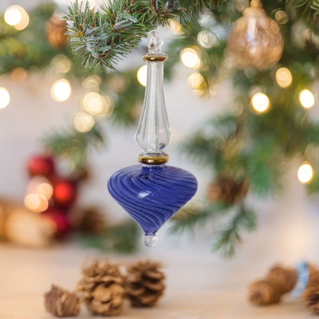 Blue Swirl Tree Decoration