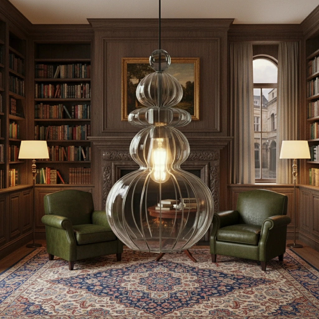 Blown Glass Pendant Light