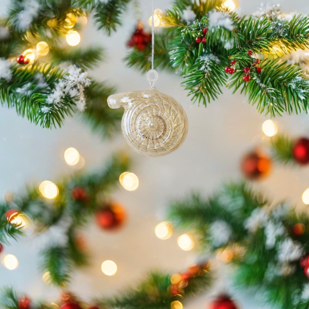 Handmade Gold Glass Bauble