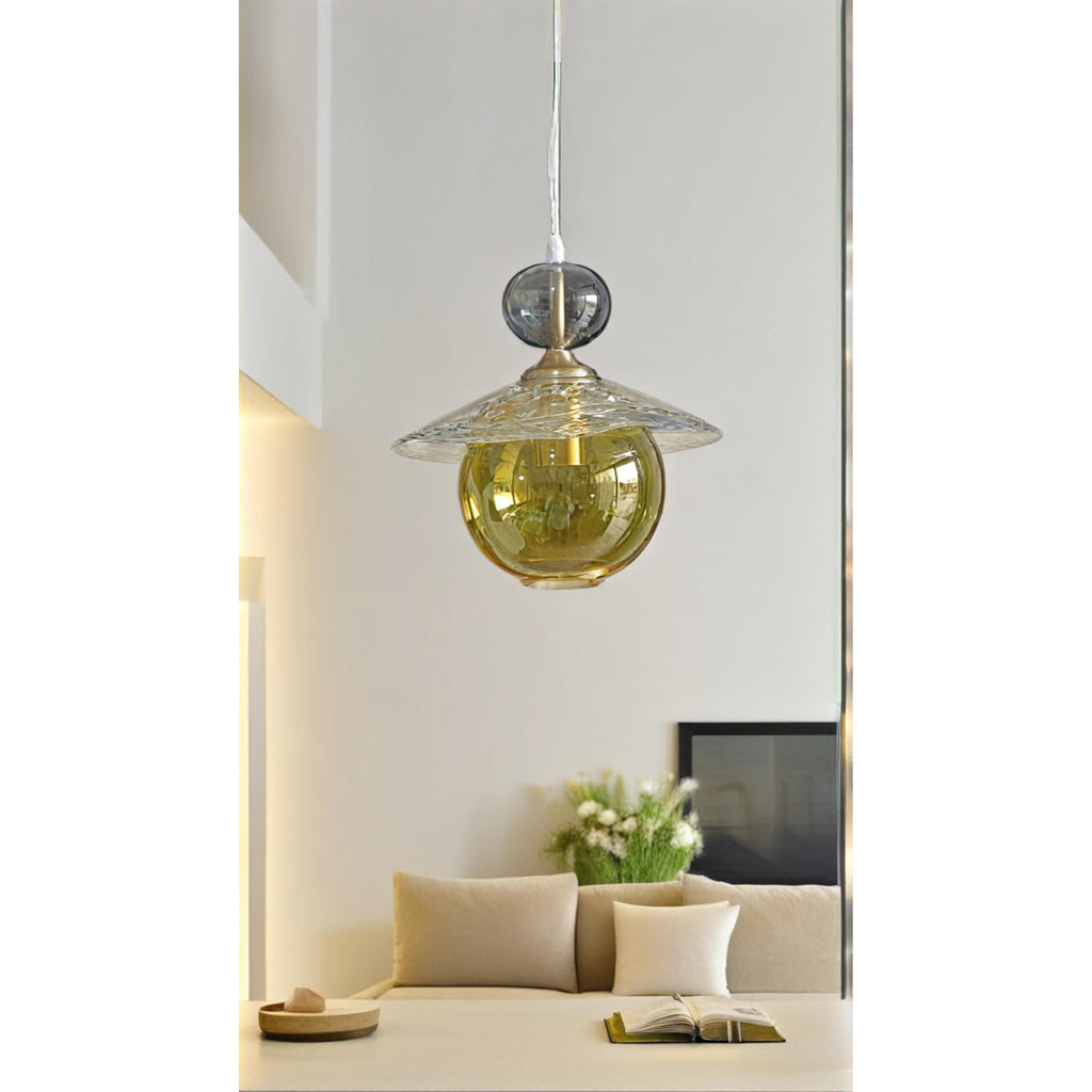 Golden Globe with Flared Shade