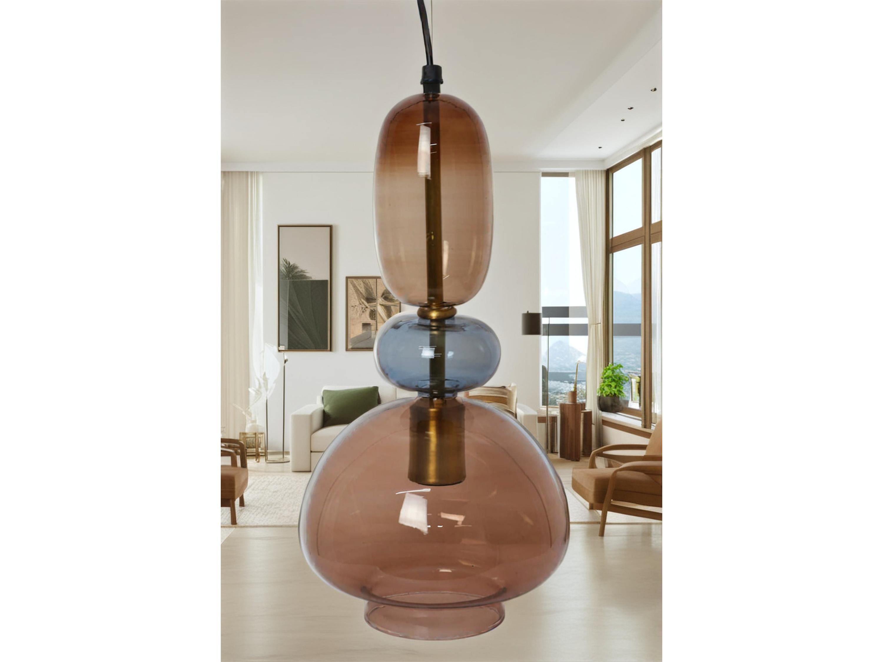Blown Glass Pendant Light