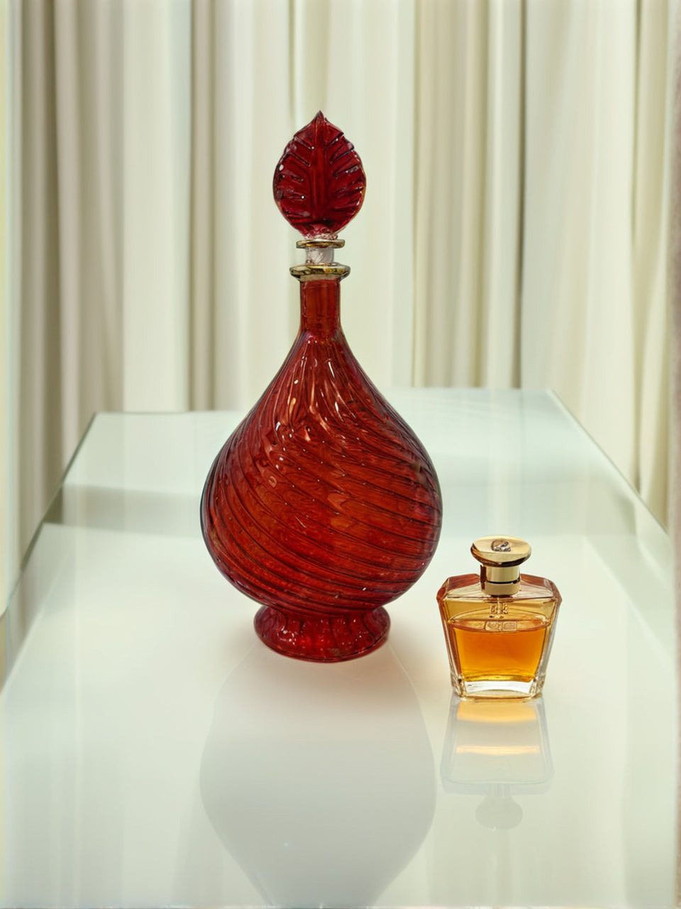 Handmade Teardrop Glass Perfume & Oil Bottle