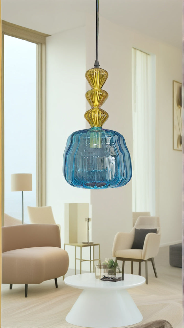 Blown glass lighting, modern pendant