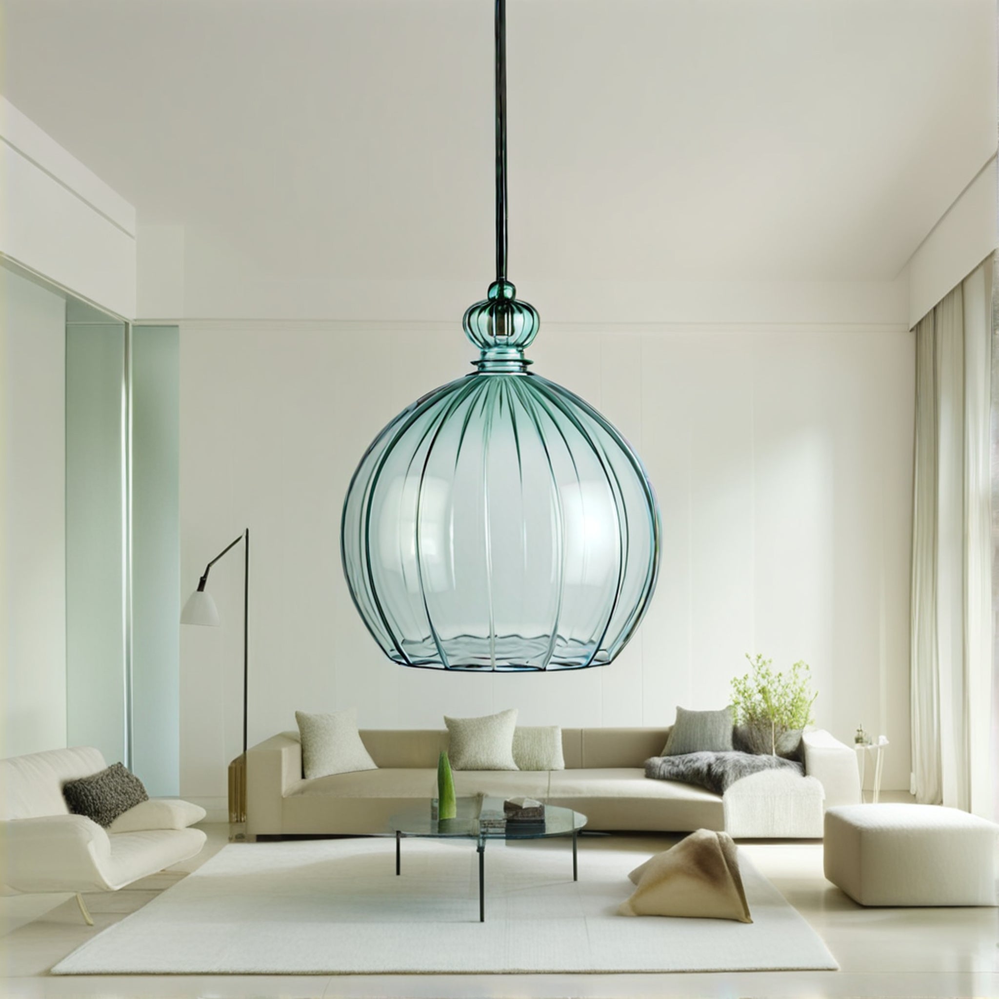 Handblown Glass Pendant Light