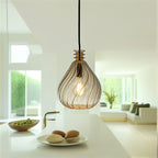 Twisted Glass Pendant Light