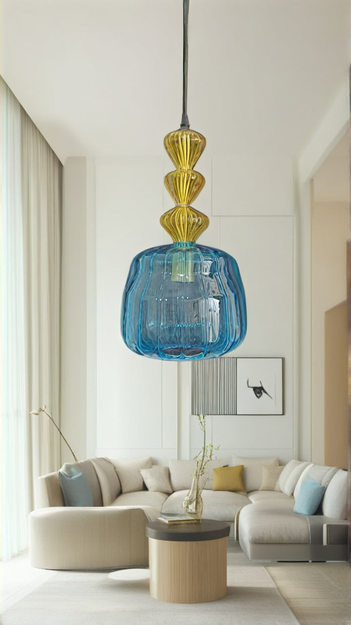 Blown glass lighting, modern pendant