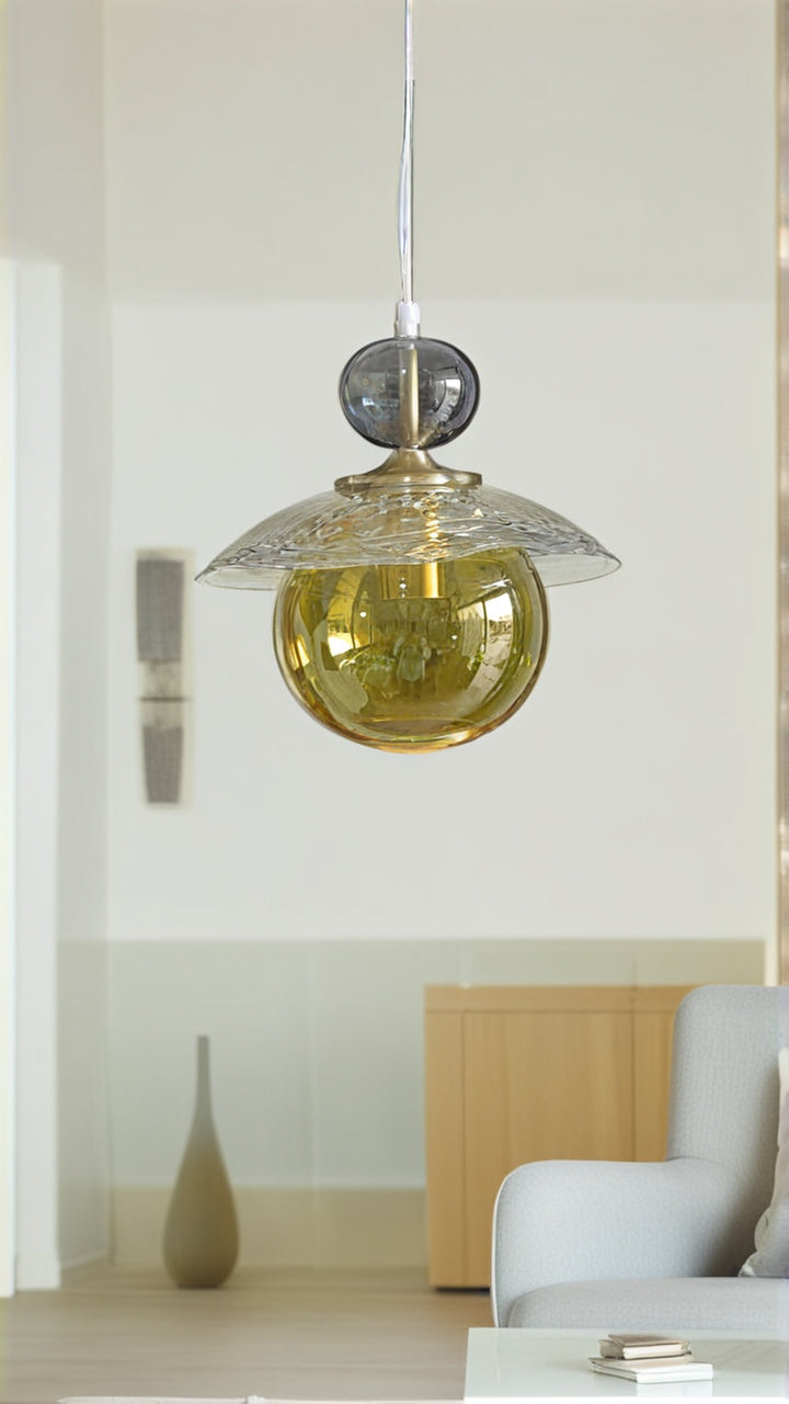 Golden Globe with Flared Shade