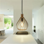 Twisted Glass Pendant Light