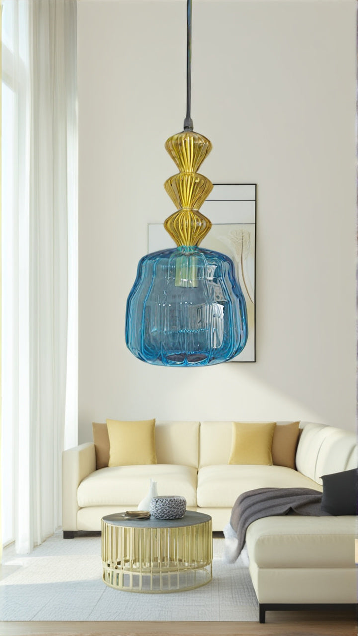Blown glass lighting, modern pendant