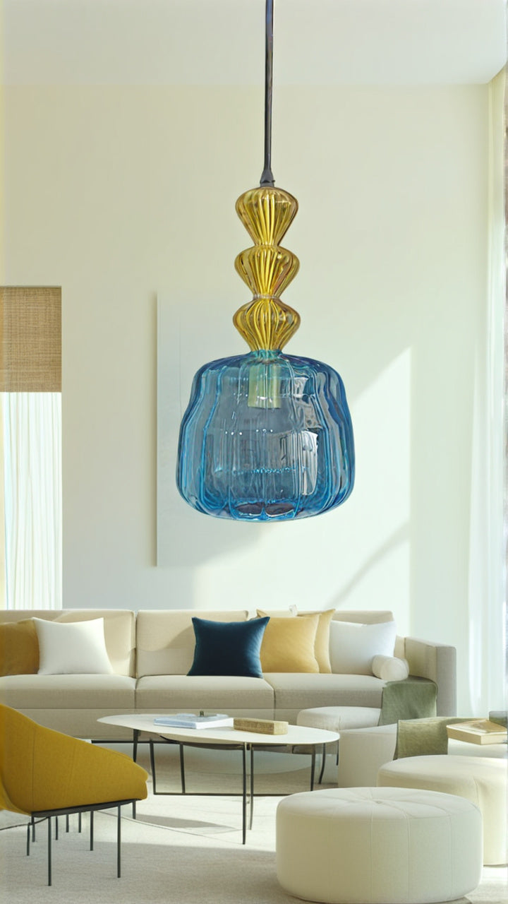 Blown glass lighting, modern pendant