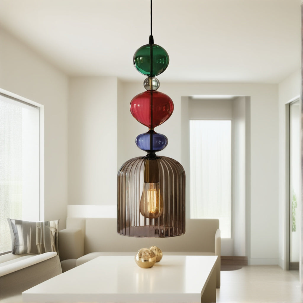 Blown Glass Hanging Lamp