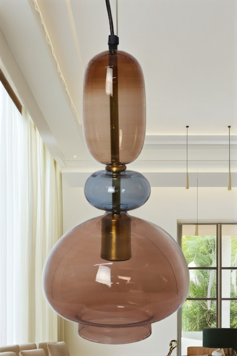 Blown Glass Pendant Light