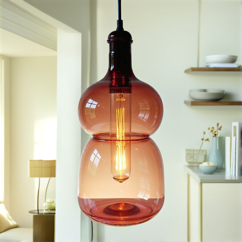 Art Handmade Pyrex Glass Ceiling Fixture