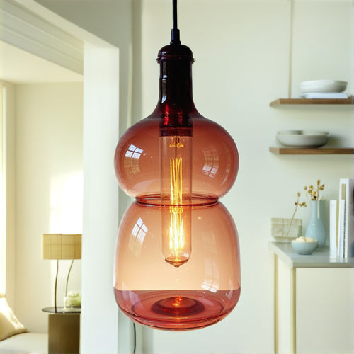 Art Handmade Pyrex Glass Ceiling Fixture