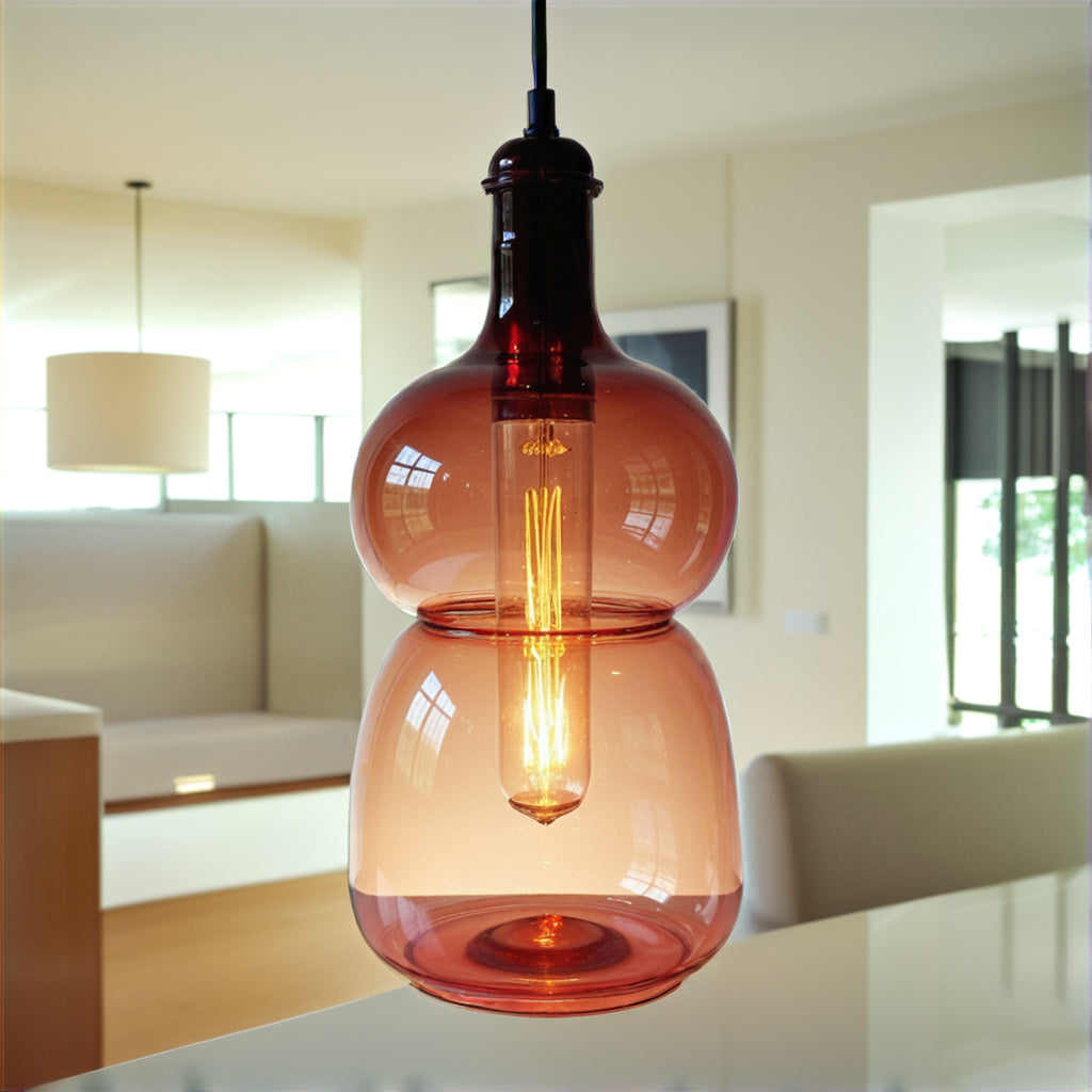 Art Handmade Pyrex Glass Ceiling Fixture