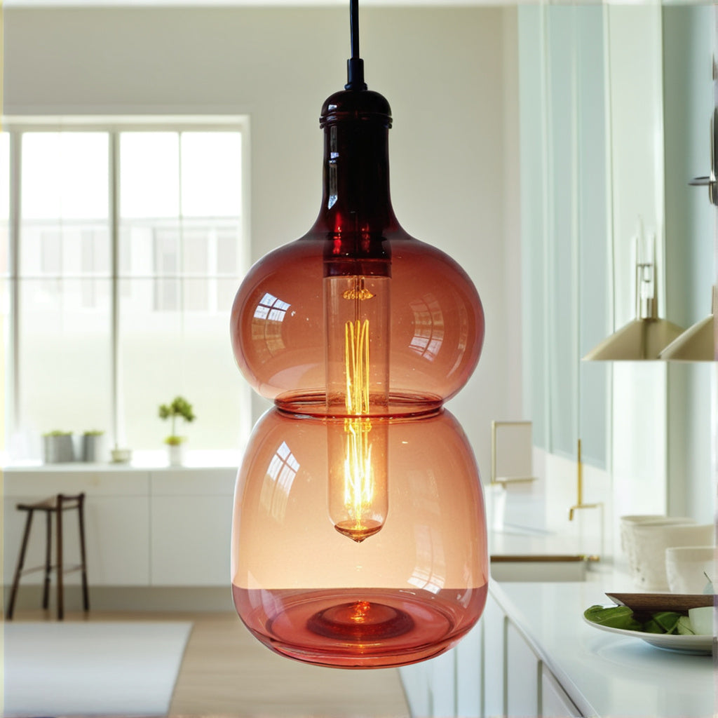 Art Handmade Pyrex Glass Ceiling Fixture