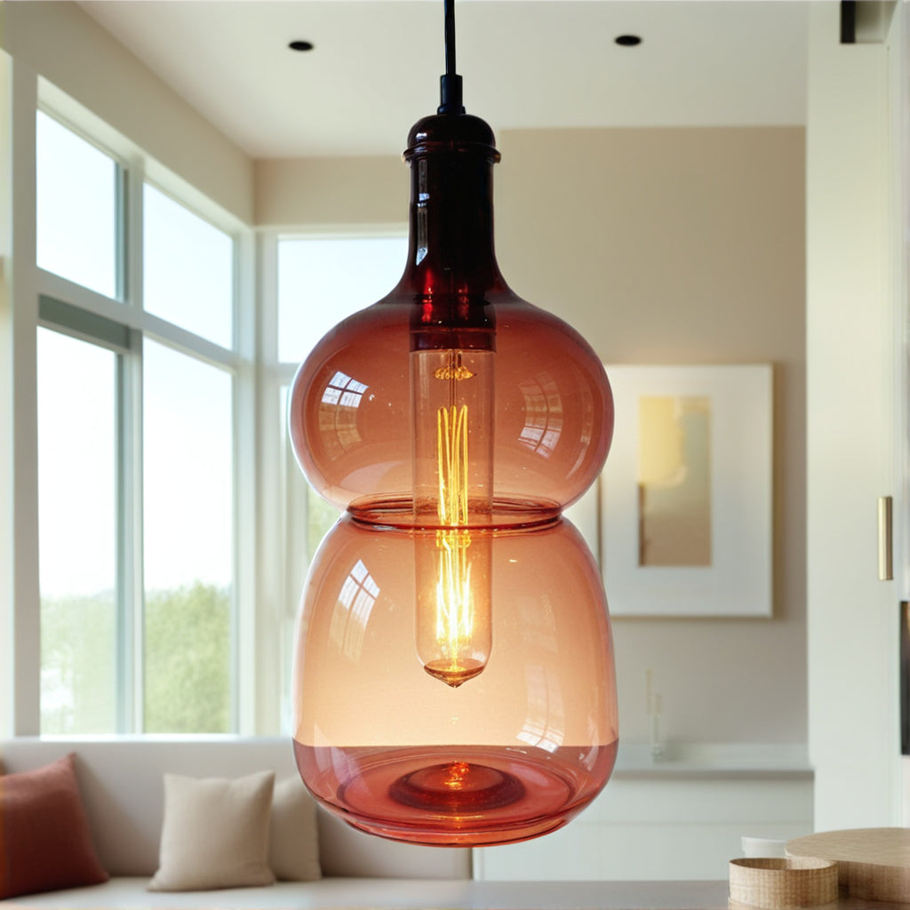 Art Handmade Pyrex Glass Ceiling Fixture