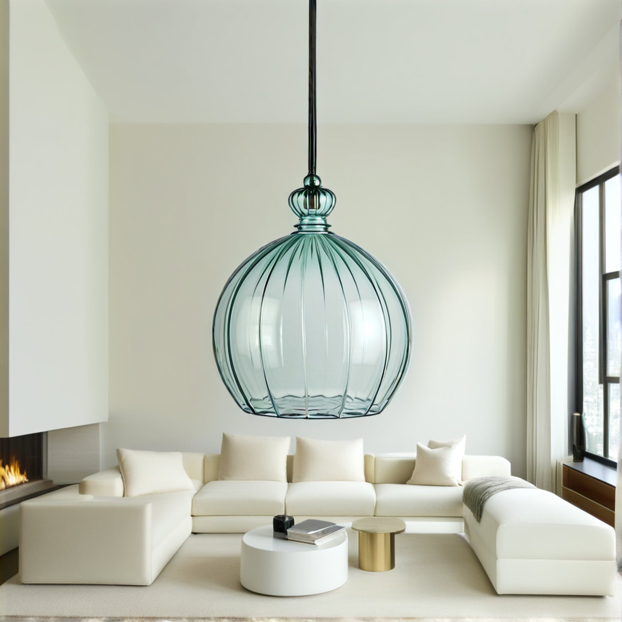Handblown Glass Pendant Light