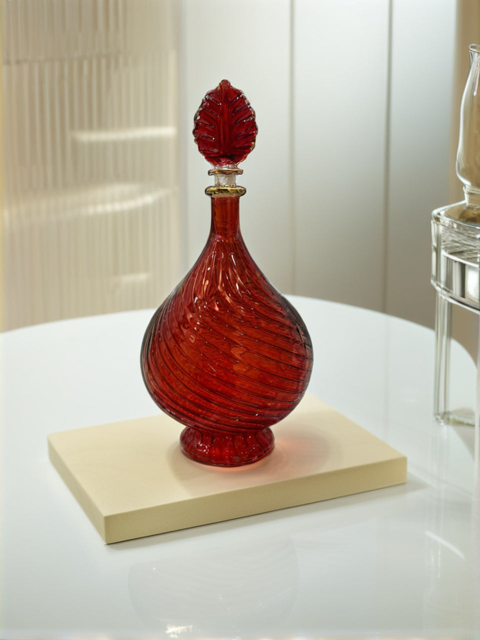 Handmade Teardrop Glass Perfume & Oil Bottle