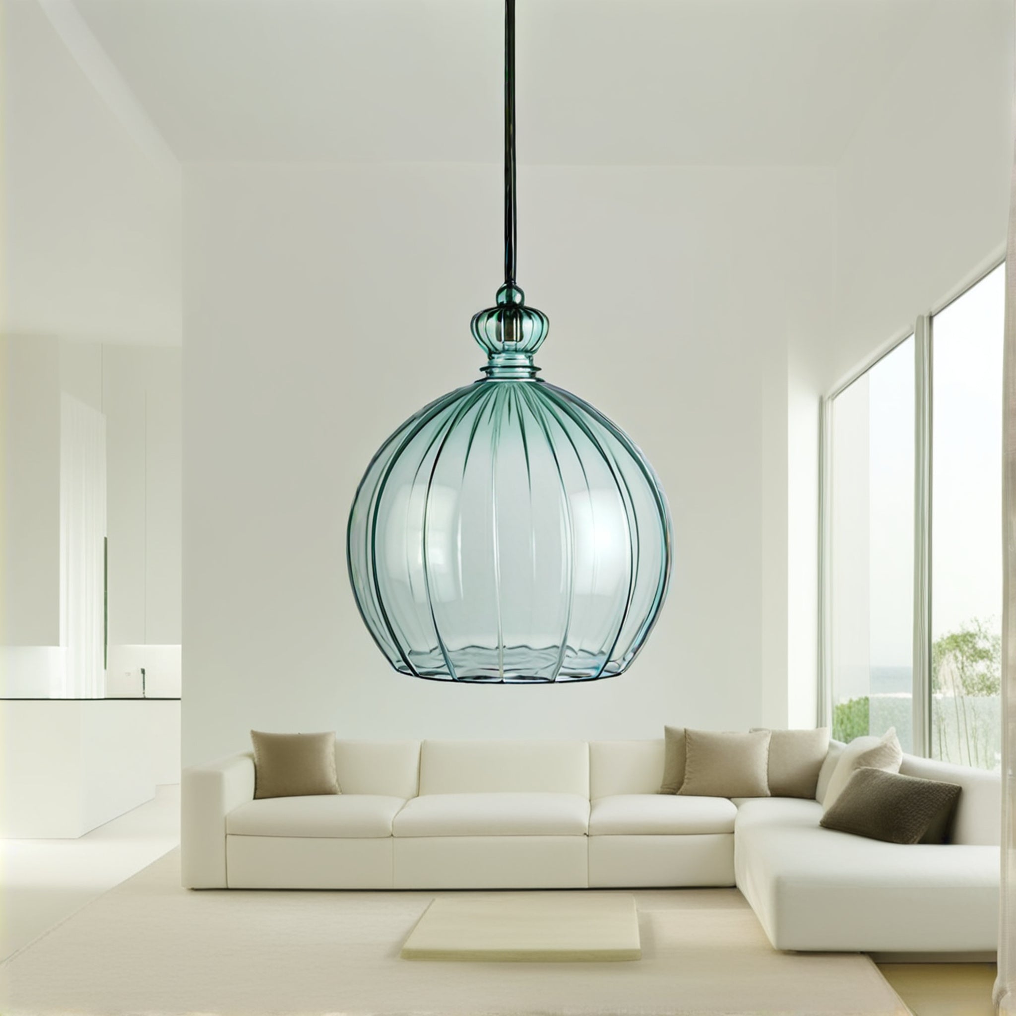 Handblown Glass Pendant Light
