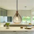 Twisted Glass Pendant Light