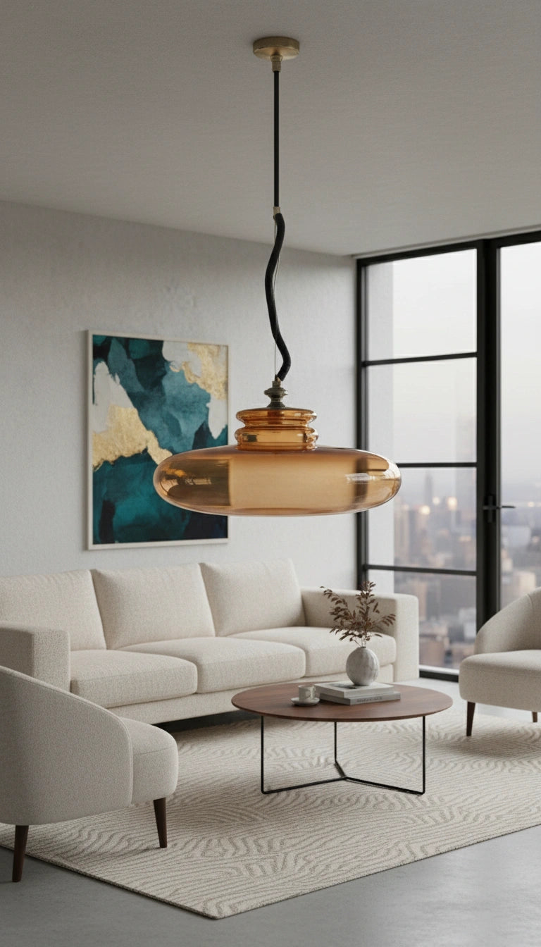 Luxury Pressed Glass Pendant