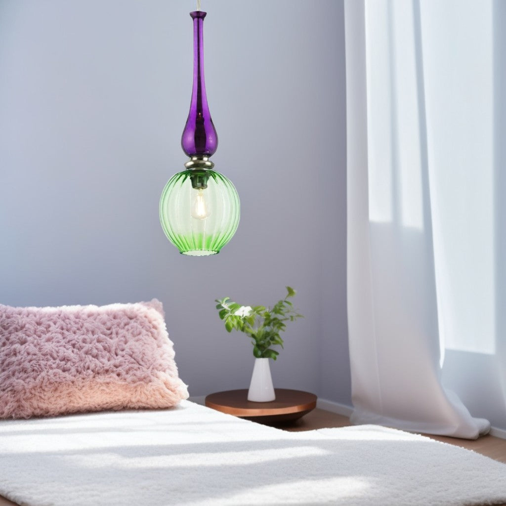 Blown Glass Pendant Light