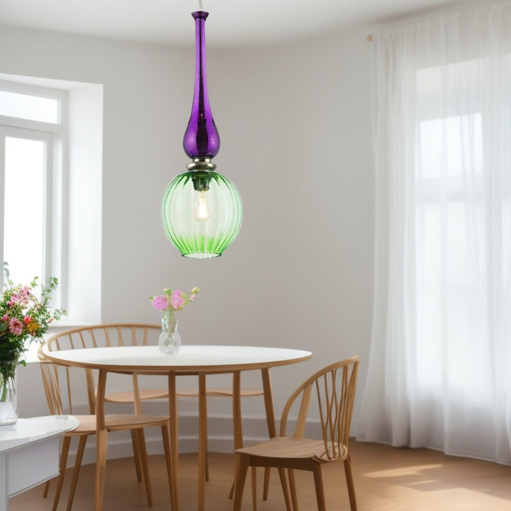 Blown Glass Pendant Light
