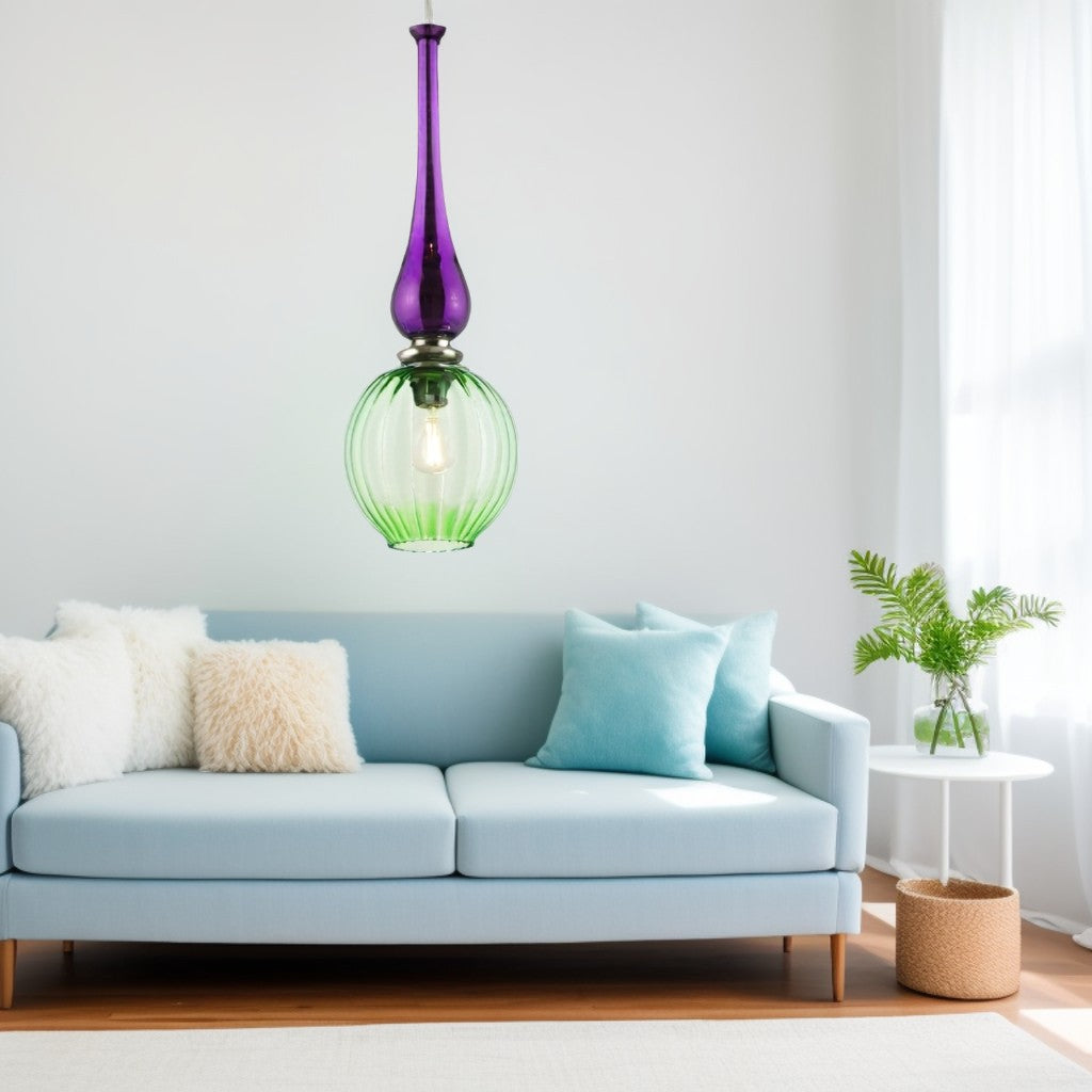 Blown Glass Pendant Light