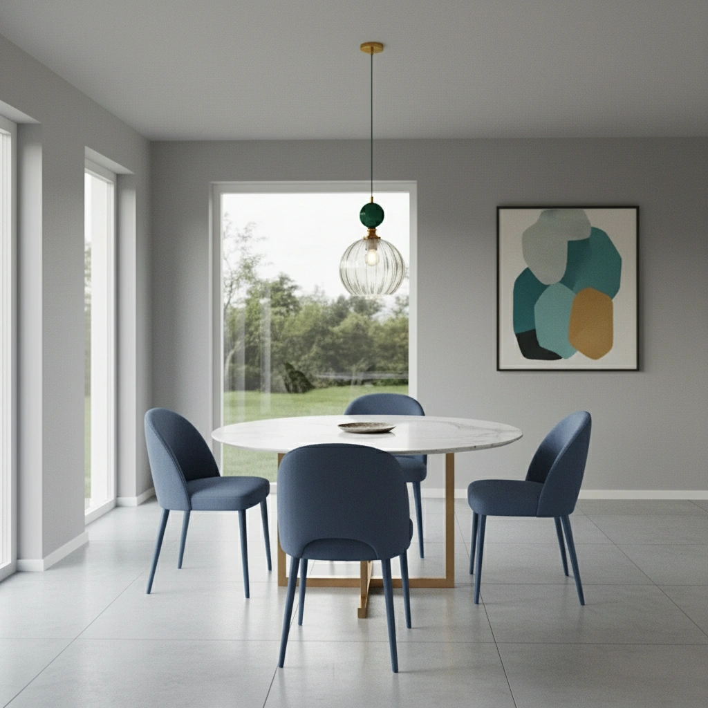 Modern Multi-Color Glass Pendant