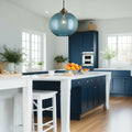 Glass hanging light