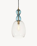 Glass art hanging light